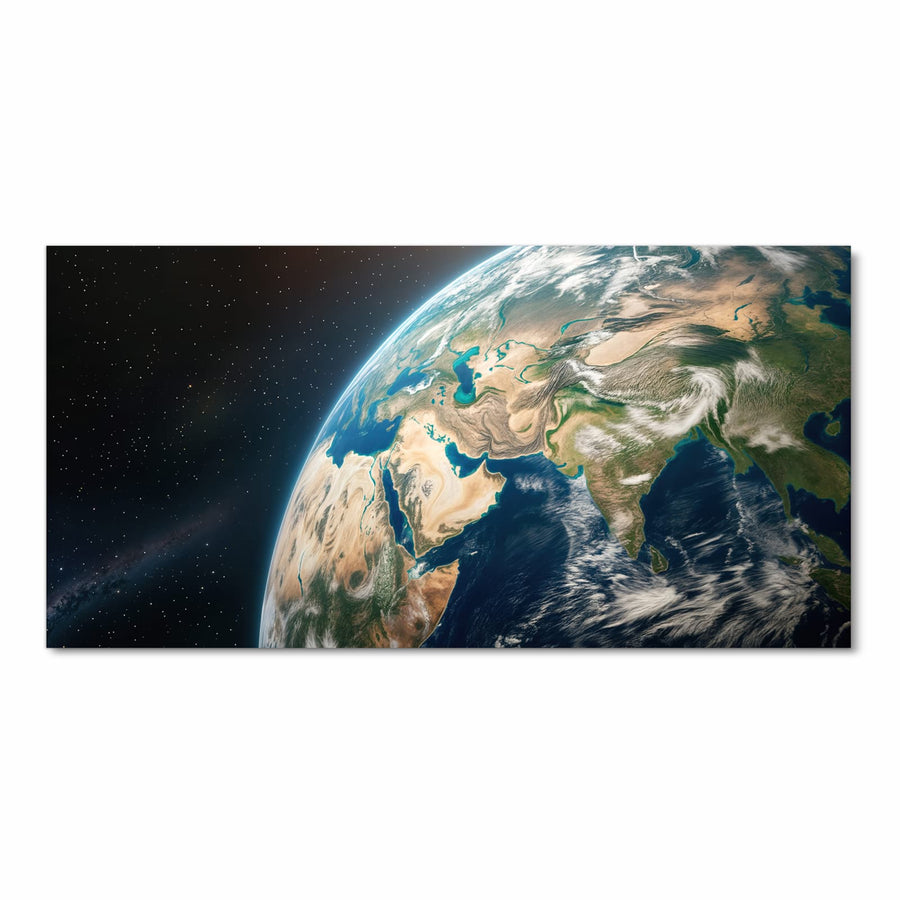 Maße Küchenläufer - Erdkugel mit Kontinenten