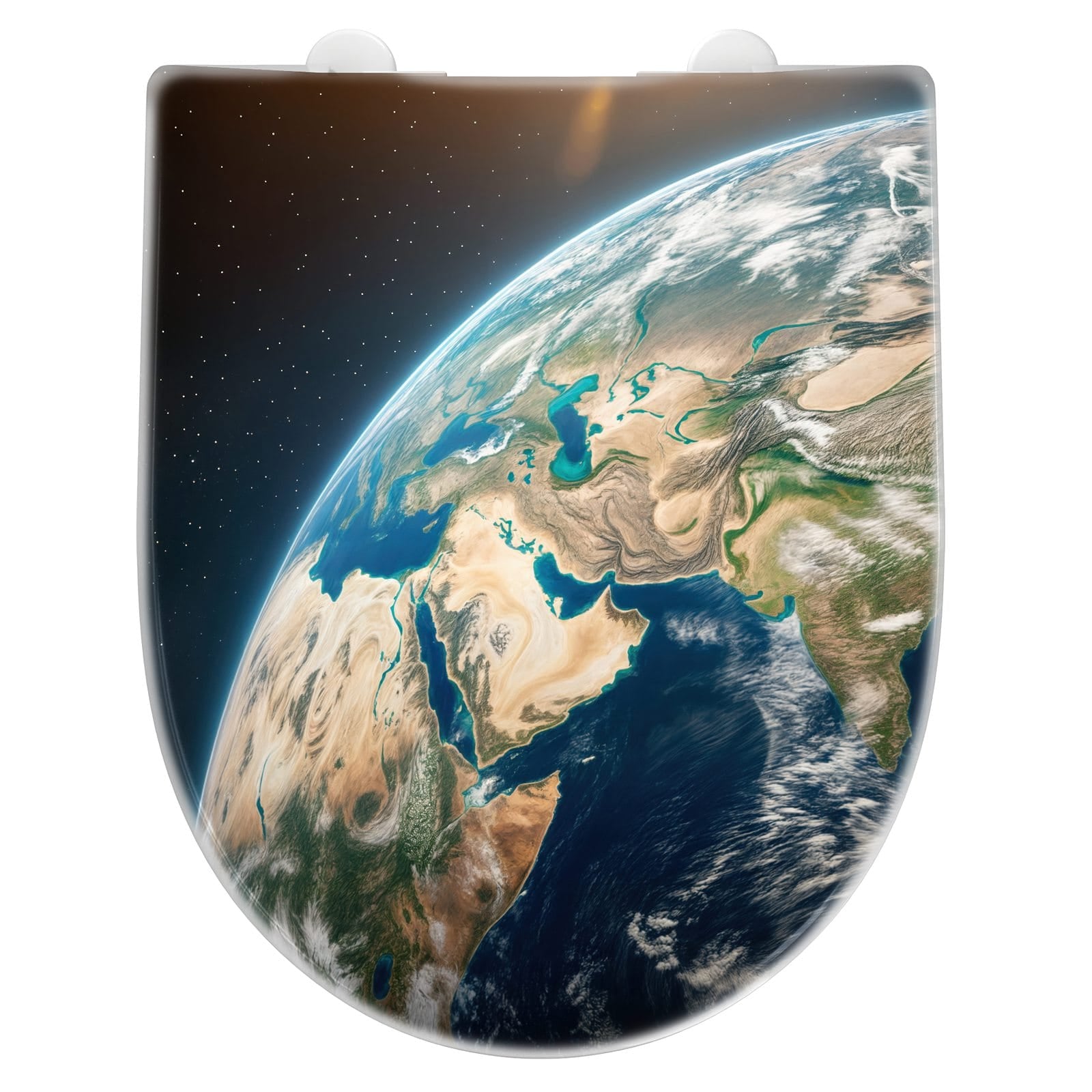 WC-Sitz mit Absenkautomatik Sanfte Erde aus dem All