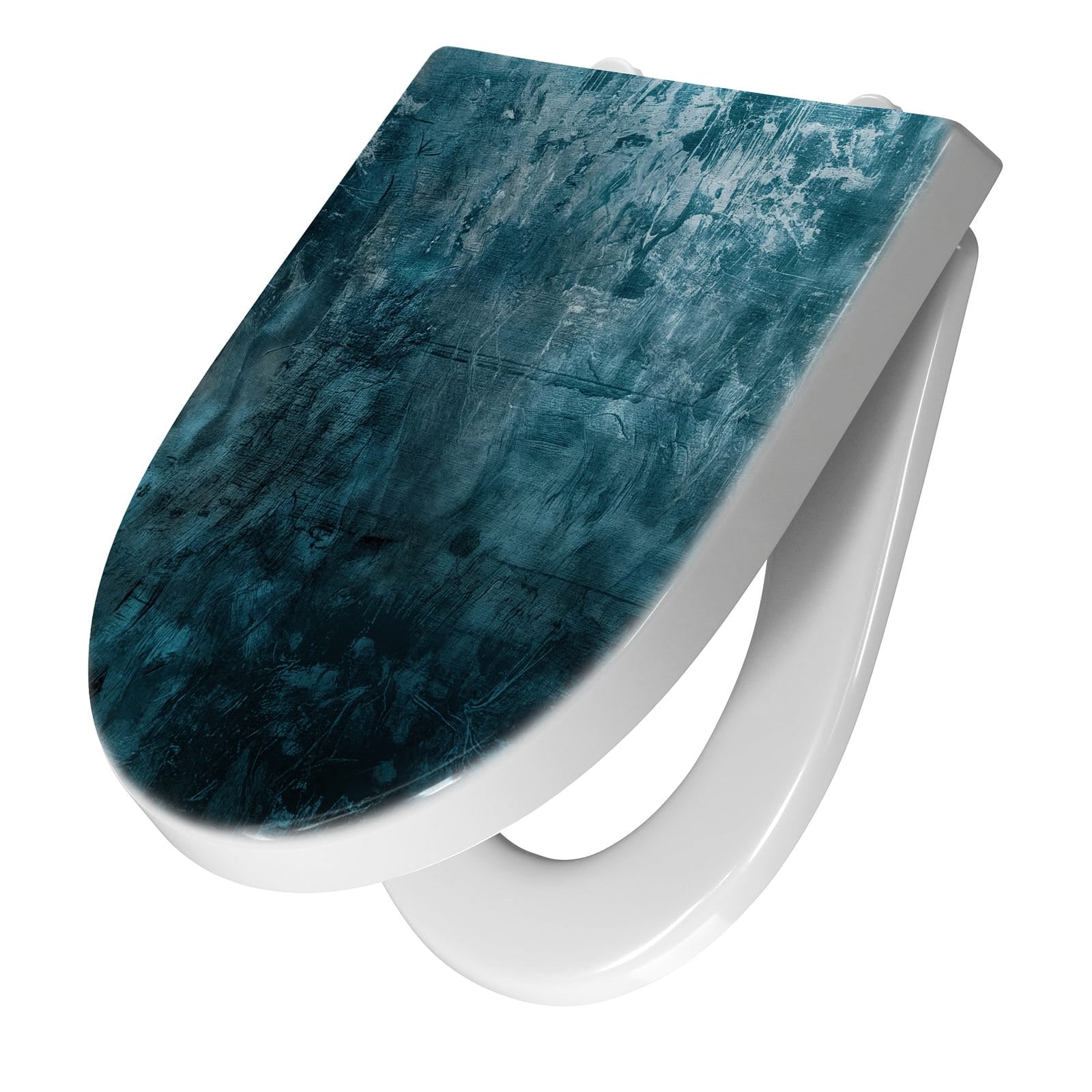 WC-Sitz mit Absenkautomatik Textur Wand Kunst