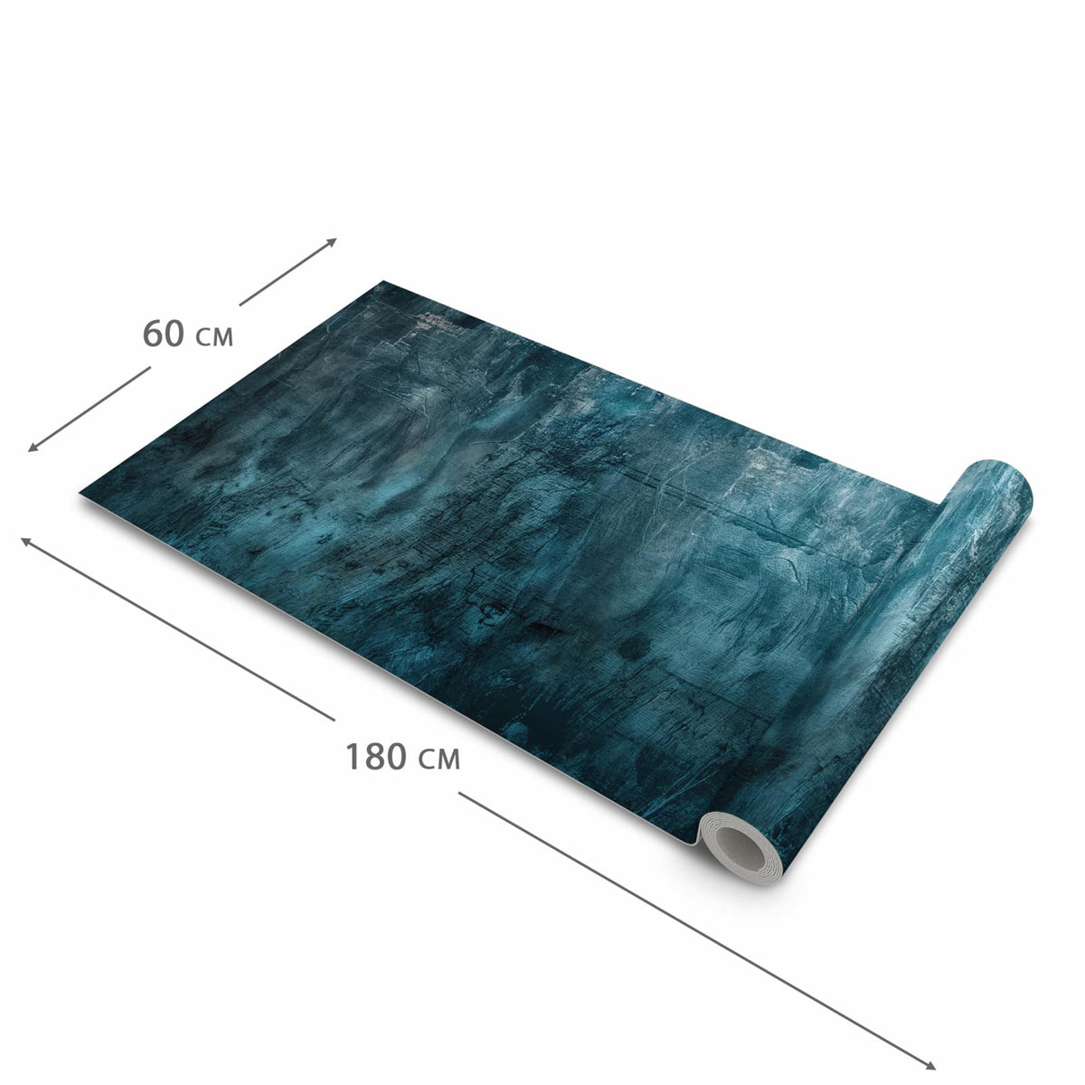 Hygienischer Küchenläufer mit Motiv Textur Wand Kunst in der Größe 60x240 cm für den Flur
