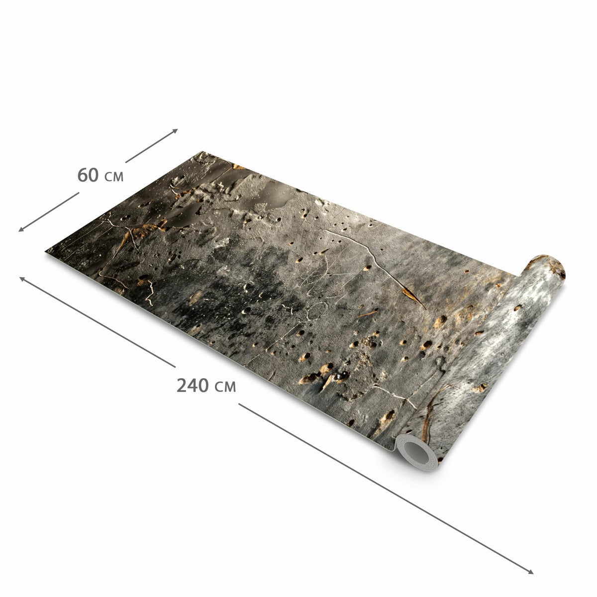 Komfortabler Küchenteppich mit Motiv Abstrakte Oberfläche in der Grösse 60x180 cm