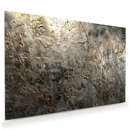 Wandbild mit dem Motiv Zerfressenes Metall