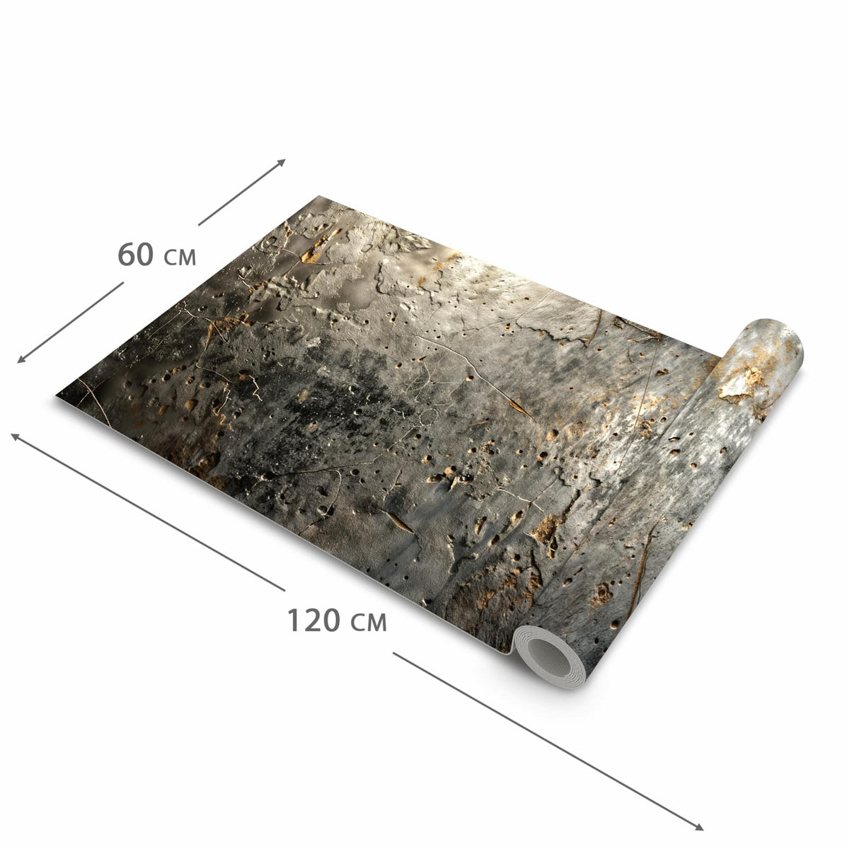 Geräuschdämpfender Teppich für die Küche mit Motiv Abstrakte Oberfläche in der Größe 60x180 cm