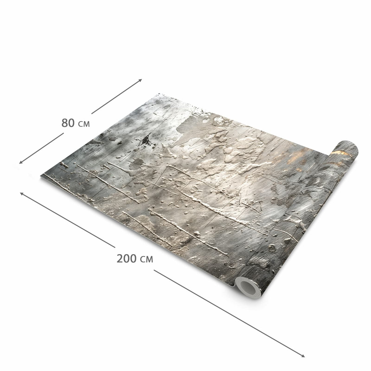 Abwaschbarer Küchenläufer mit Motiv Texturierte Oberfläche in der Grösse 60x180 cm für Ordnung