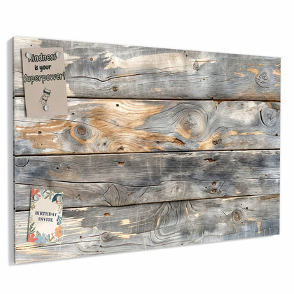 Metall Magnettafel mit dem Motiv Graue Holzplanken