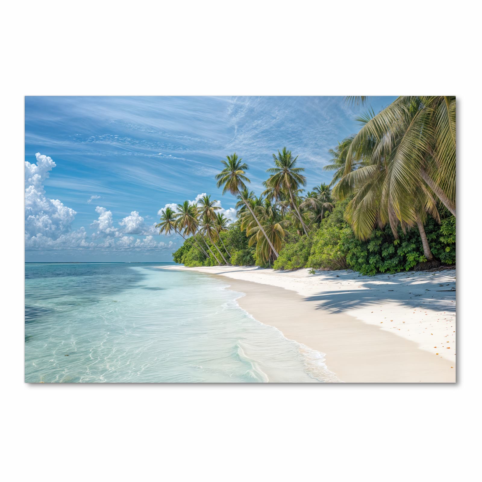 Waschbarer Küchenläufer mit Motiv Strand von Tropischer in Frontansicht für Ordnung