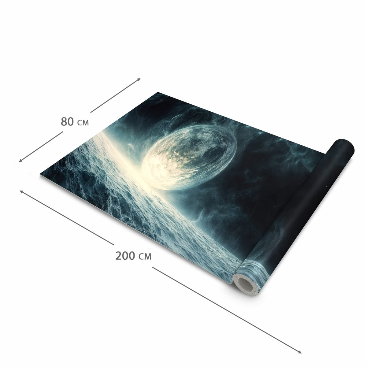 Hygienischer Küchenteppich mit Motiv Sterne im Kosmos in der Grösse 90x180 cm