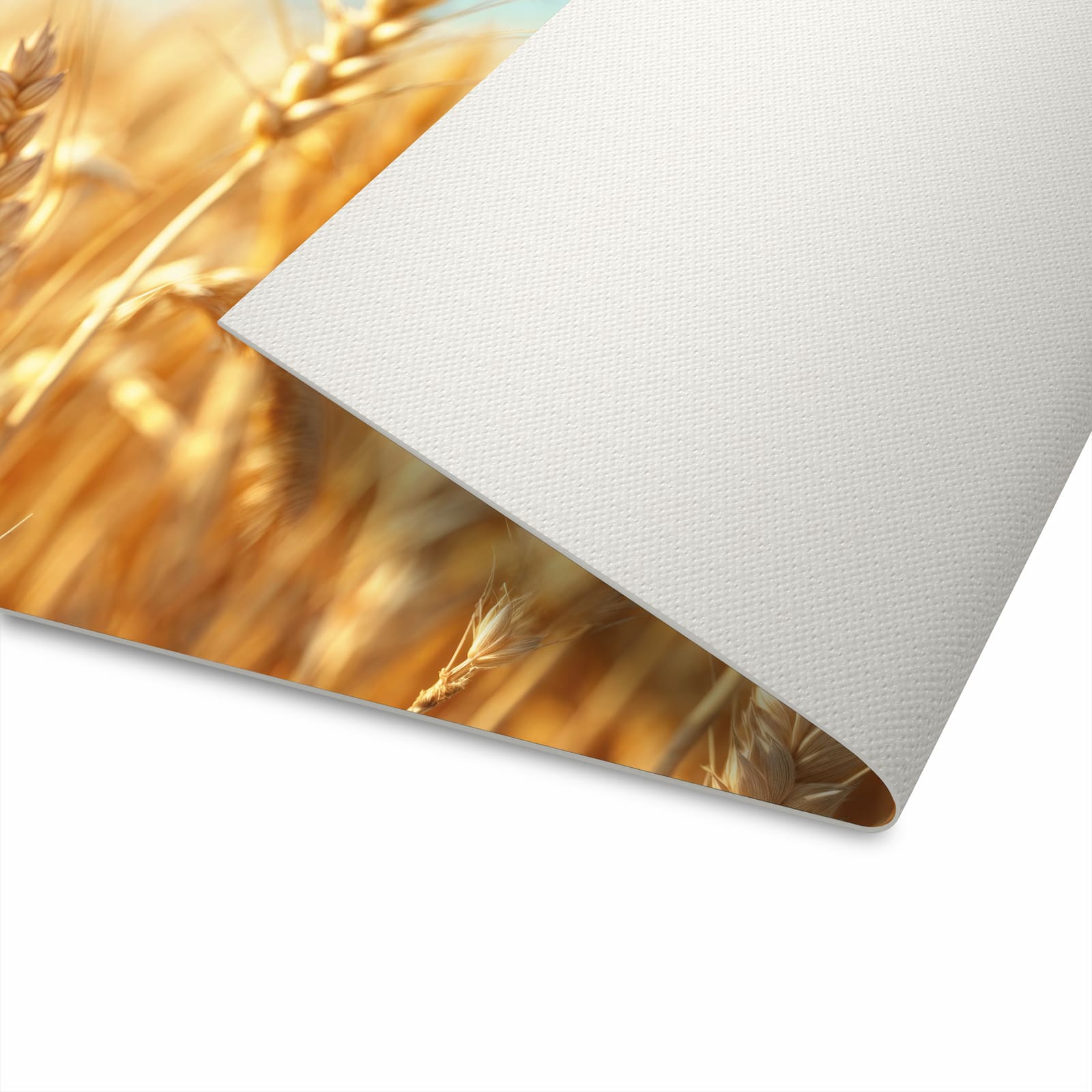 Geruchsneutraler Bodenläufer Teppich mit Motiv Sanfte Weizenfeld in der Unterseite