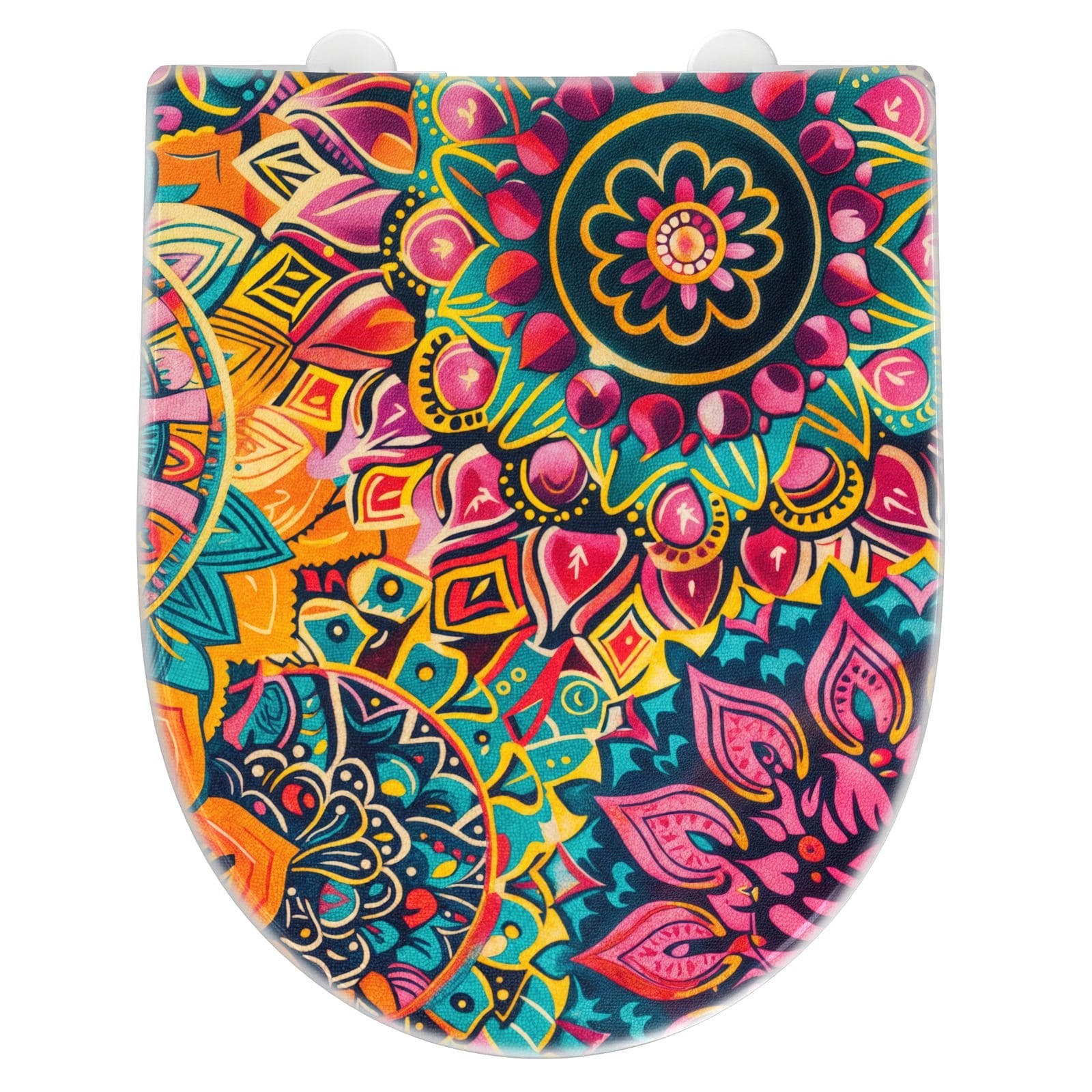 WC-Sitz mit Absenkautomatik Mandala Design