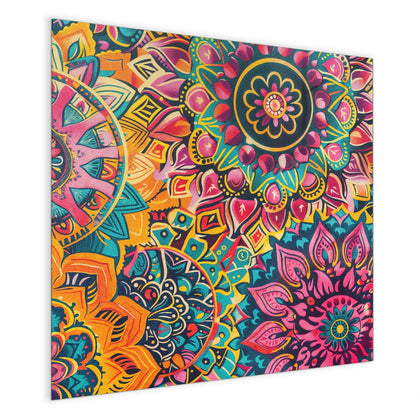 Magnettafel mit dem Motiv Bunte Mandalas