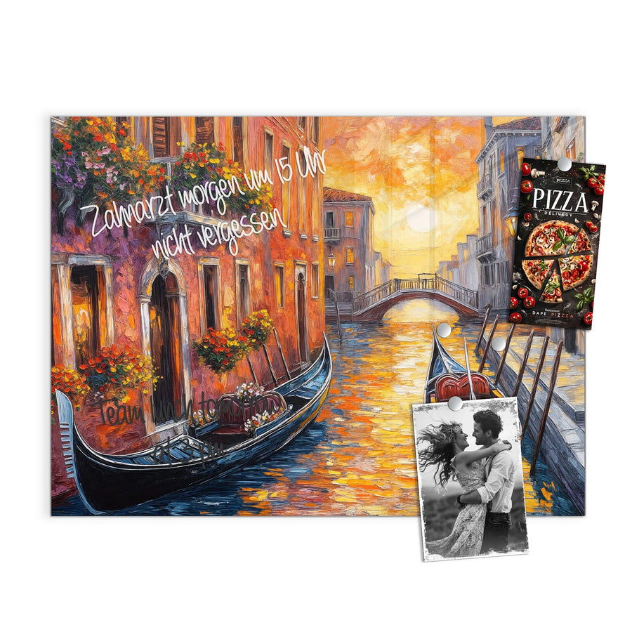 Maße Magnettafel - Gondel in Venedig
