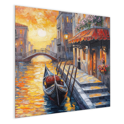 Magnettafel mit dem Motiv Gondel in Venedig