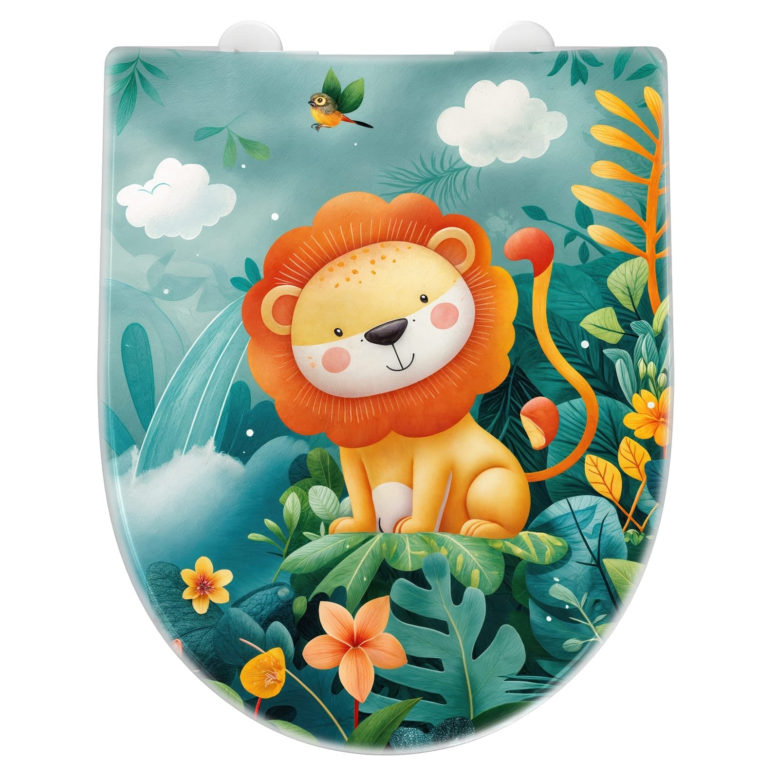 WC-Sitz mit Absenkautomatik Dschungeltiere