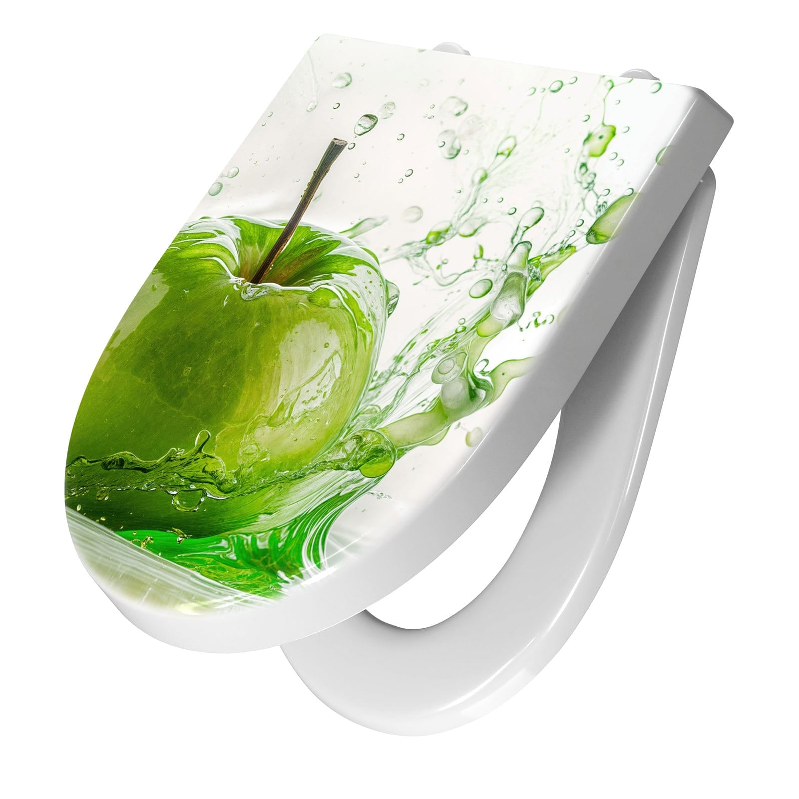 WC-Sitz mit Absenkautomatik Splash Apfel