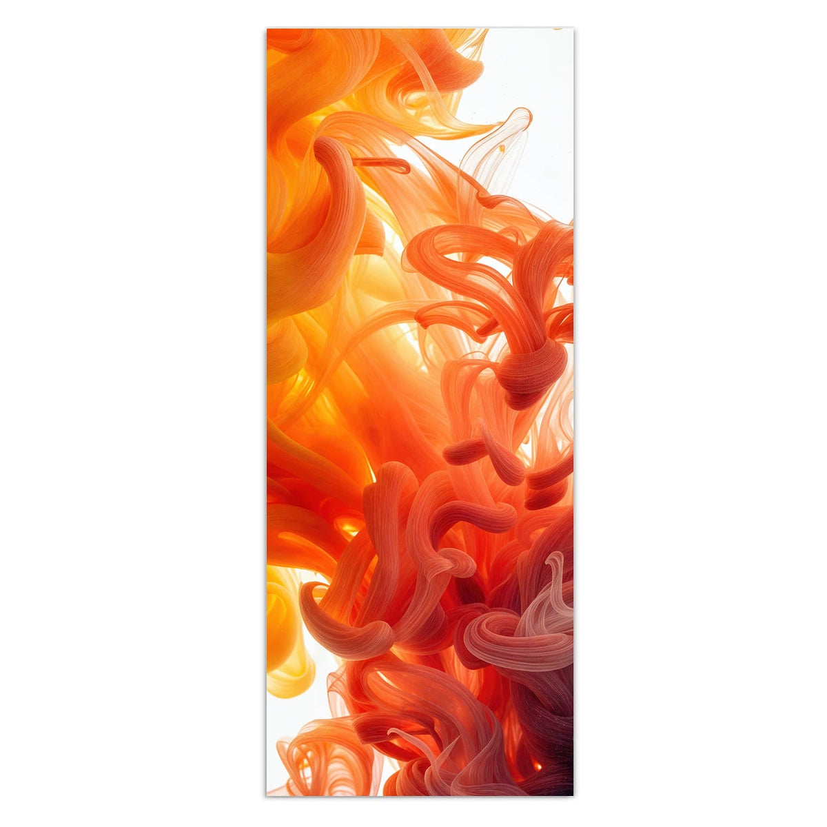 Wandbild - Tinte im Wasser - Hochformat – Farbschwaden wie Tinte im Wasser