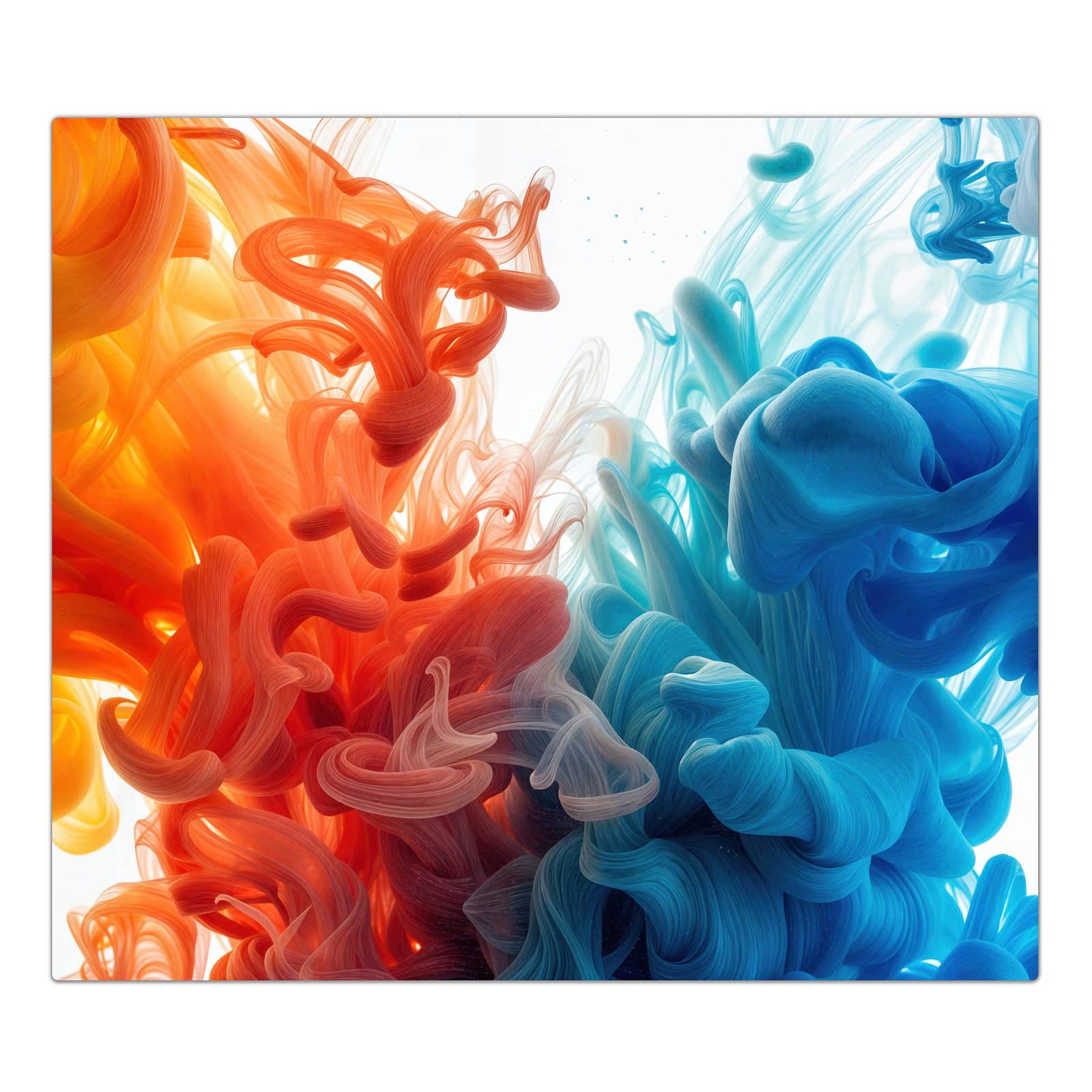 1-teilige Herdabdeckung mit Farbige_ Wirbel-Motiv in der Frontansicht #grösse_1-Teilig (60x52cm)