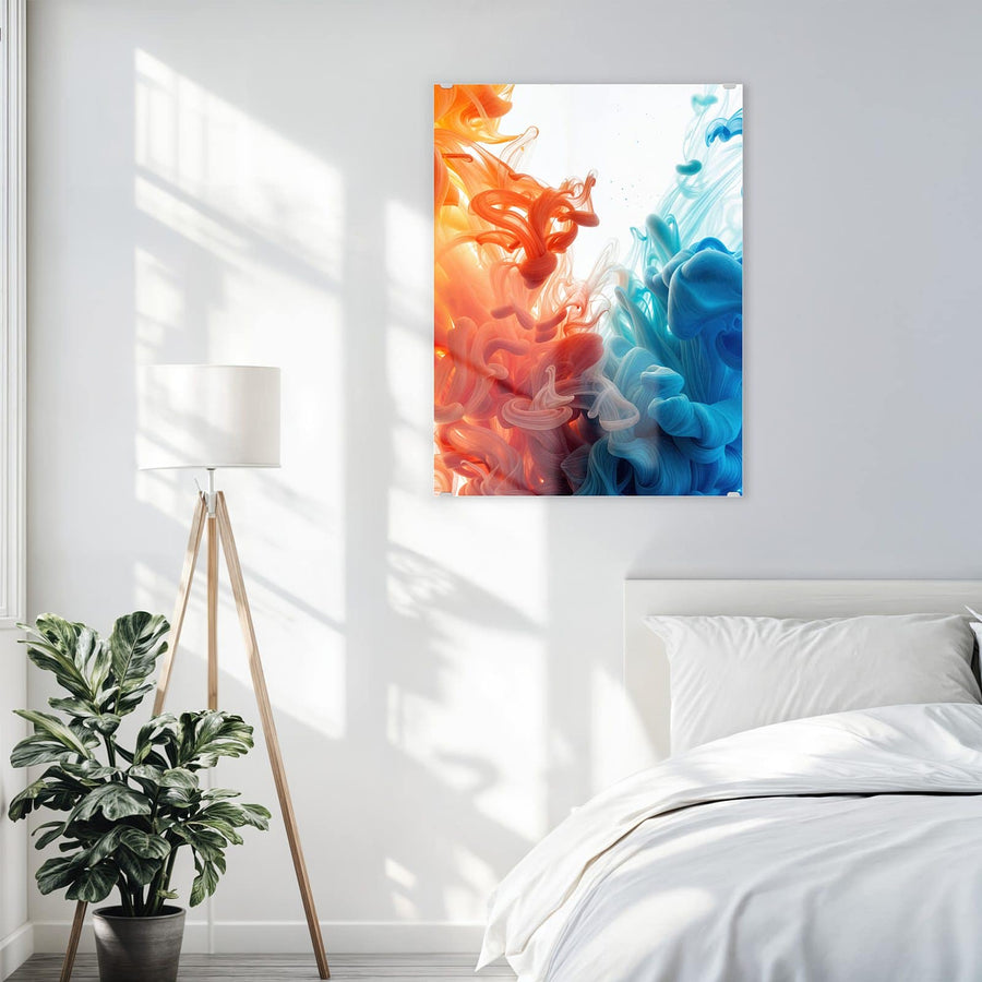 Maße Wandbild - Tinte im Wasser - Hochformat