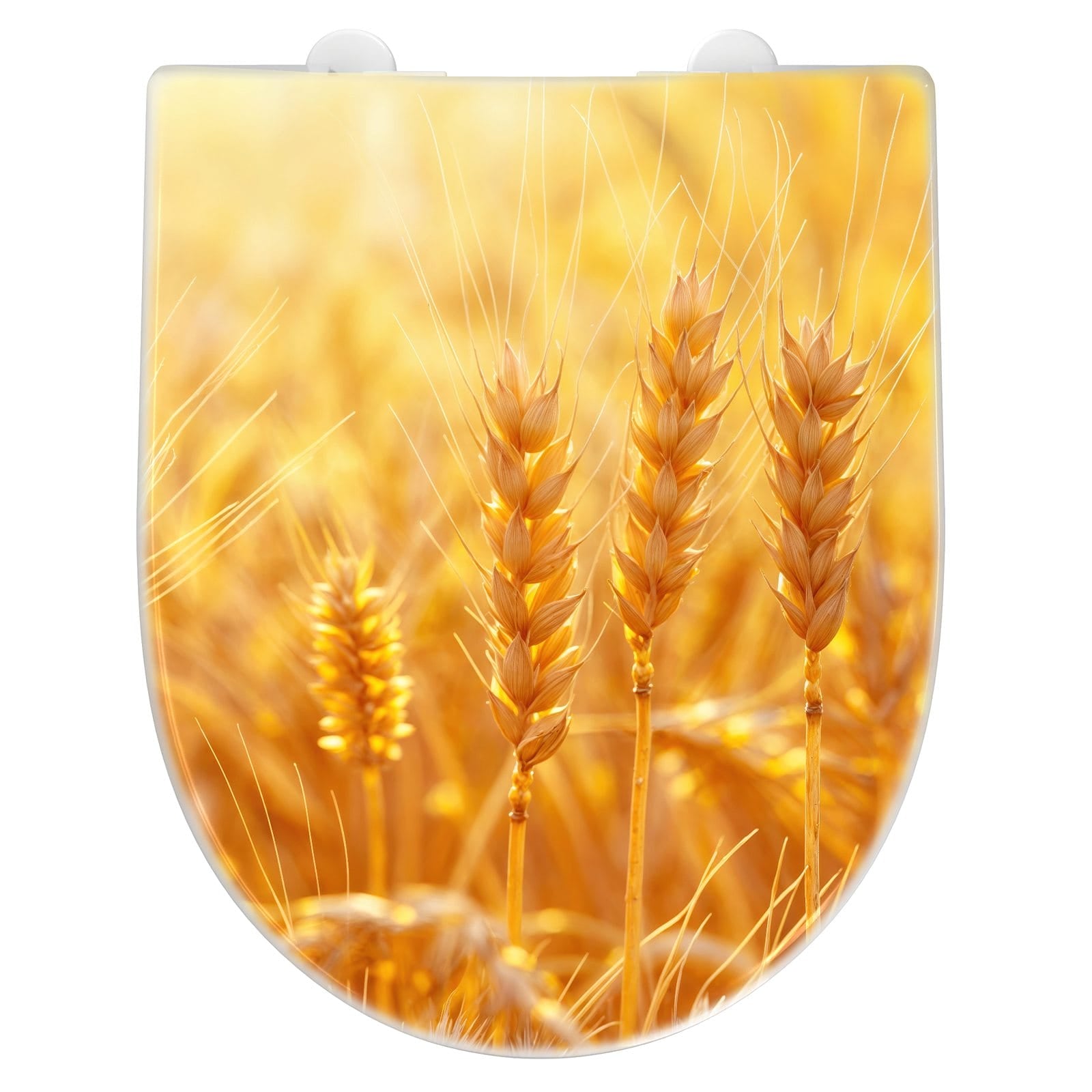 WC-Sitz mit Absenkautomatik Sonnenuntergang von Weizenfeld