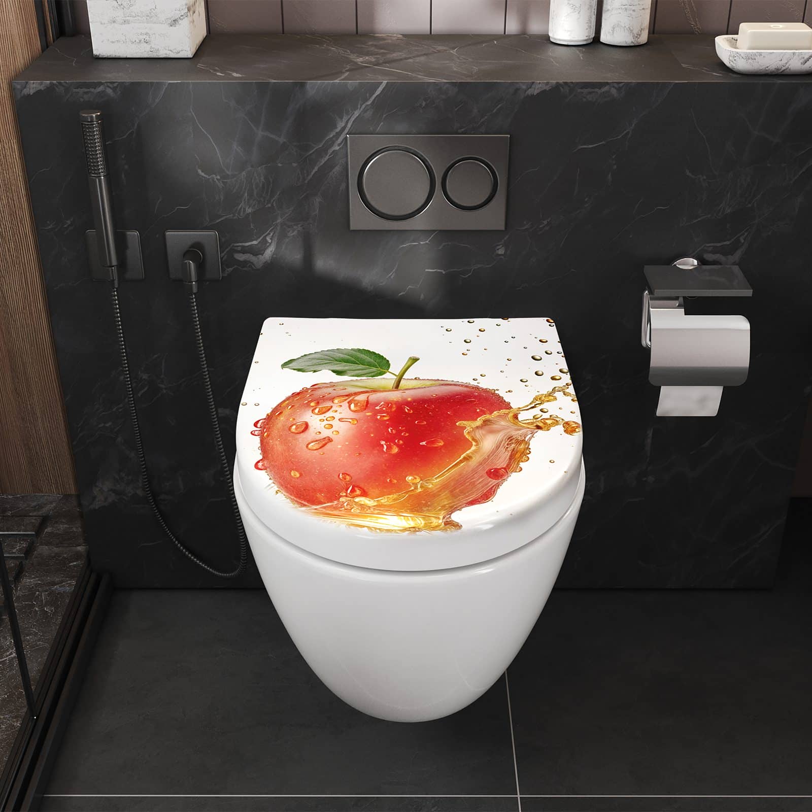 WC-Sitz mit Absenkautomatik Spritziger Apfel