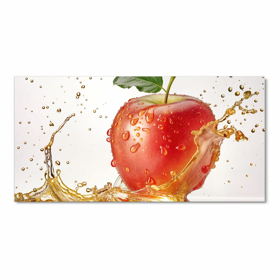 Maße Küchenläufer - Apfel mit Goldspritzer