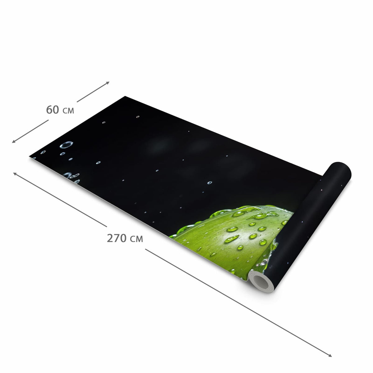 Pflegeleichter waschbarer Küchenteppich mit Motiv Apfel im Wasser in der Grösse 90x240 cm