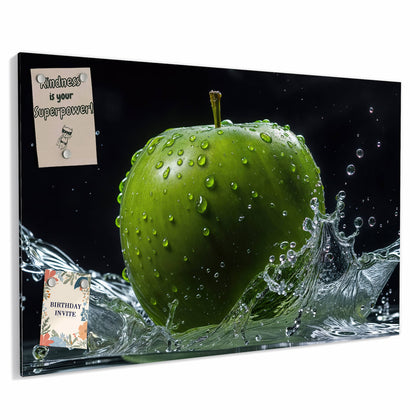 Metall Magnettafel mit dem Motiv Apfel im Wasser