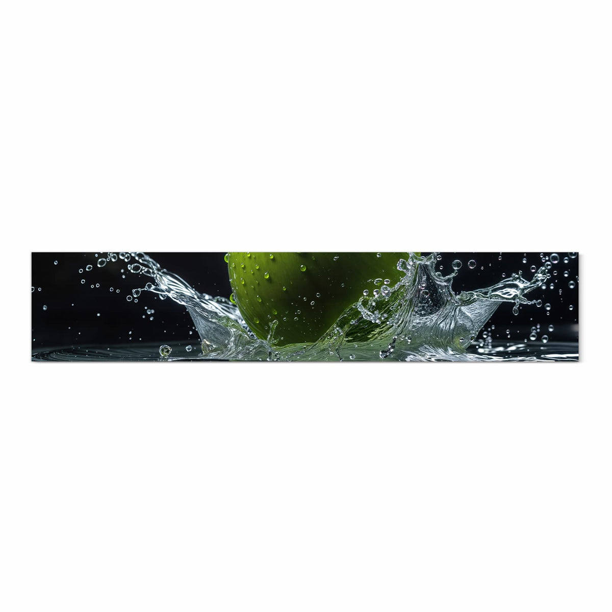 UV-beständiger Küchenteppich mit Motiv Apfel im Wasser in Frontansicht