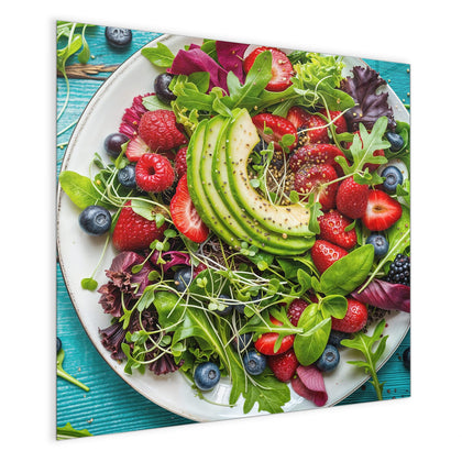Magnettafel mit dem Motiv Salat mit Beeren