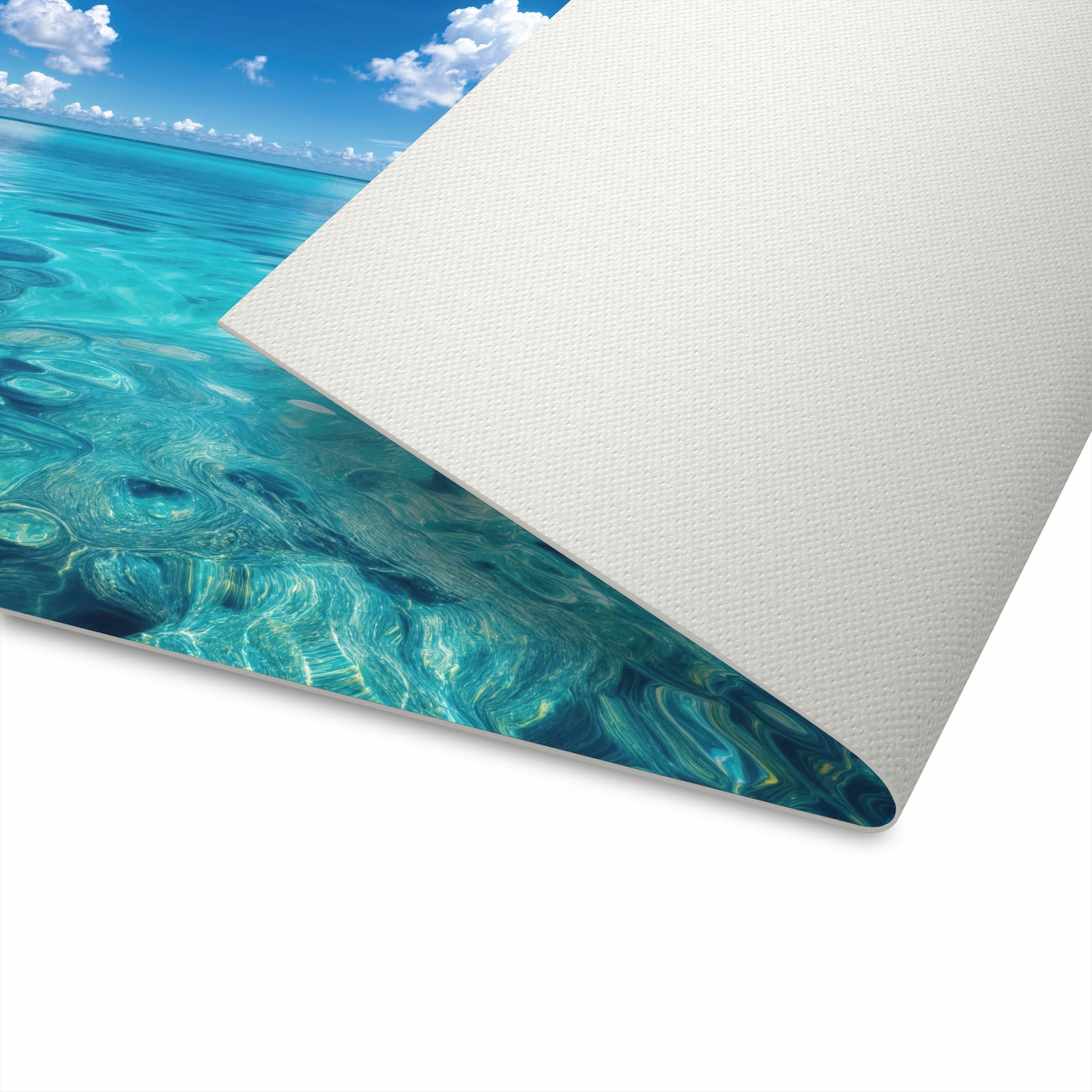 Waschbarer Küchenteppich mit Motiv Meereshorizont für komfortables Stehen