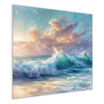 Magnettafel mit dem Motiv Schäumende Wellen