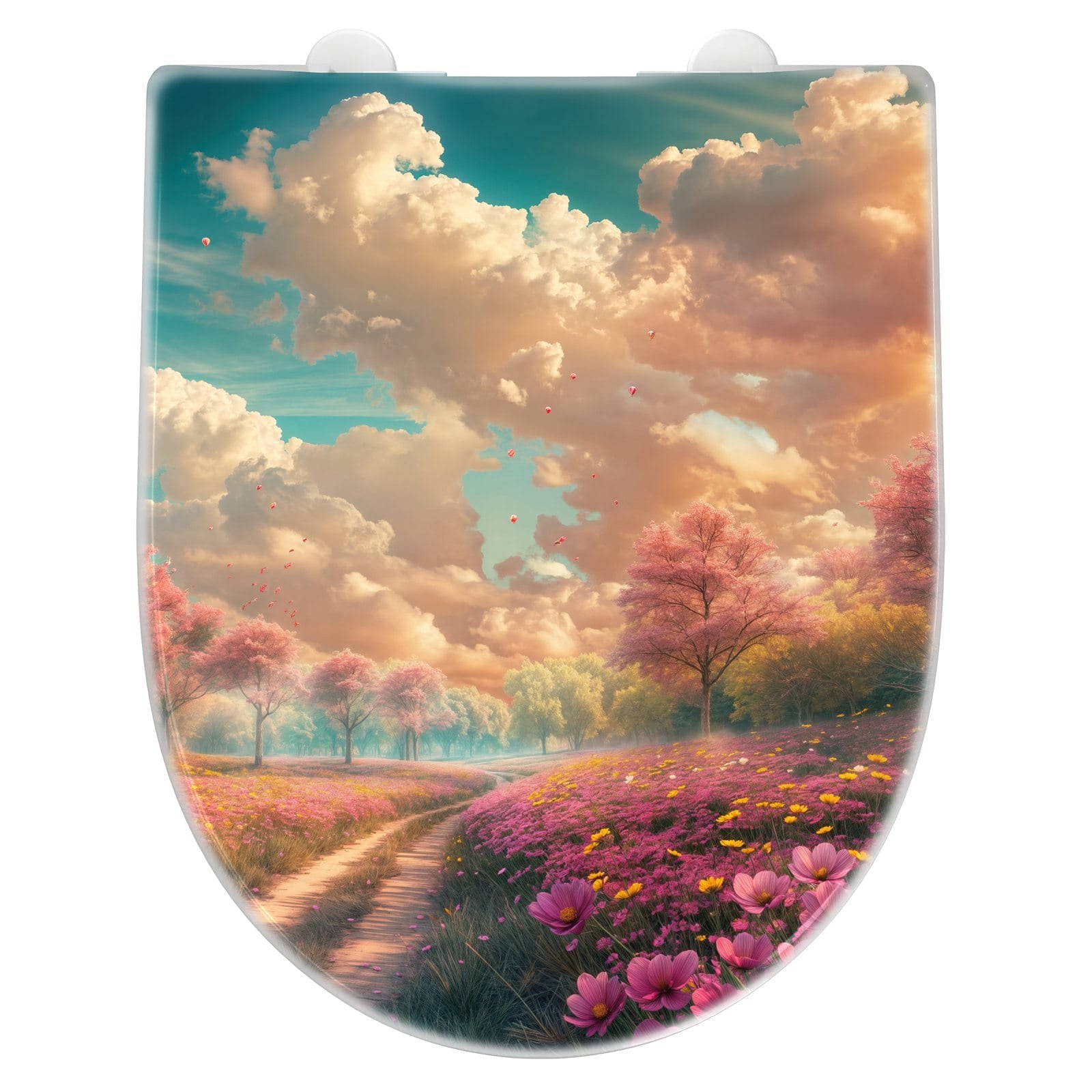 WC-Sitz mit Absenkautomatik Blühender Weg