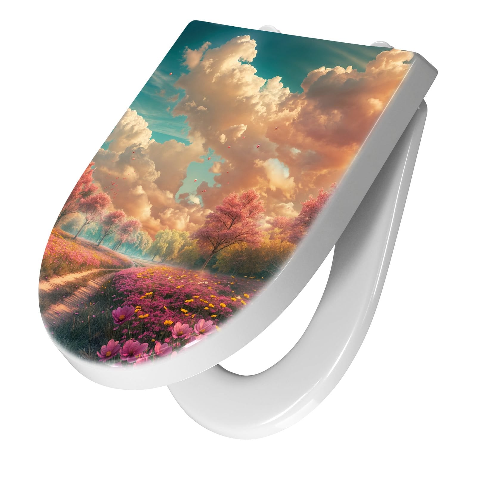 WC-Sitz mit Absenkautomatik Blühender Weg