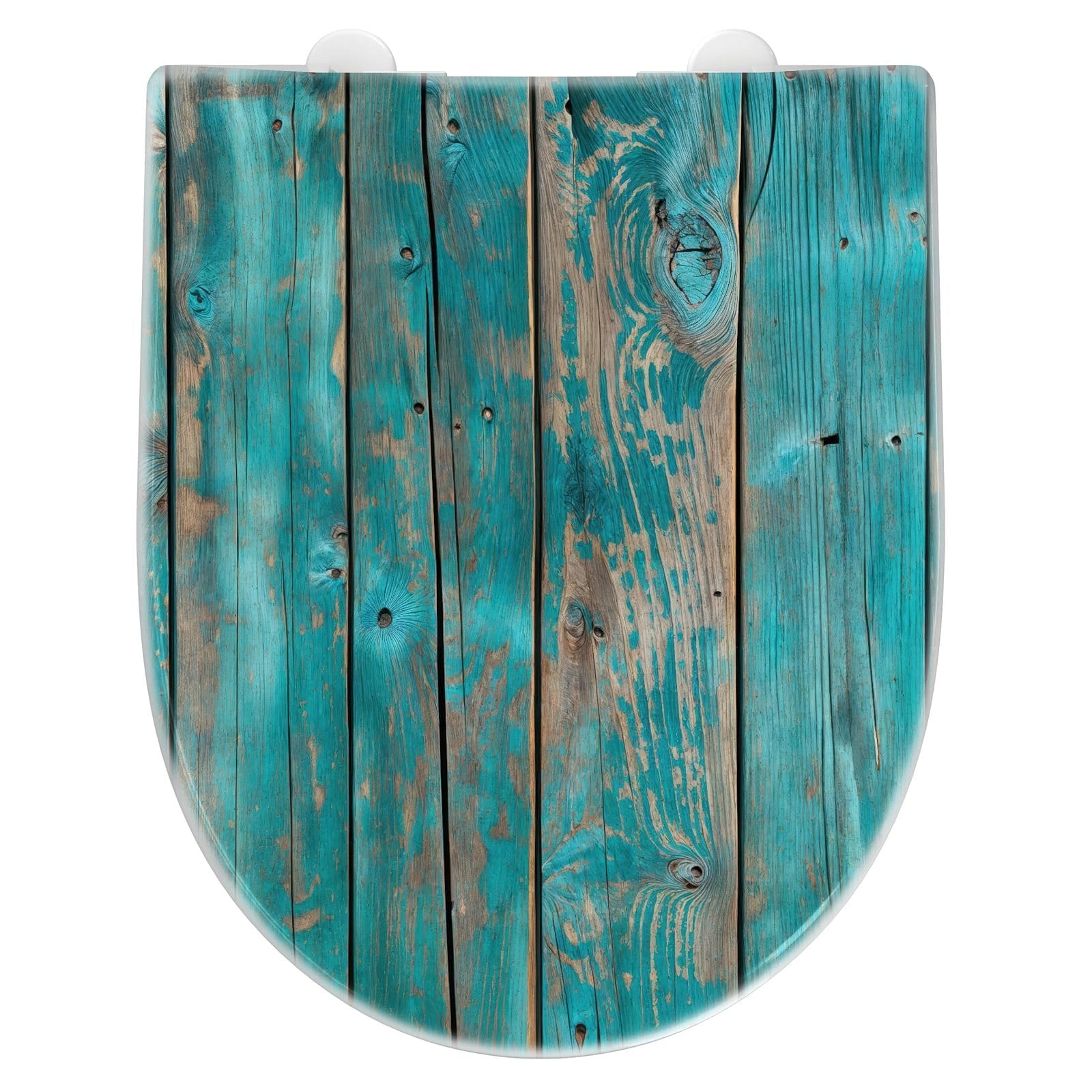 WC-Sitz mit Absenkautomatik Vintage Holz Bretter