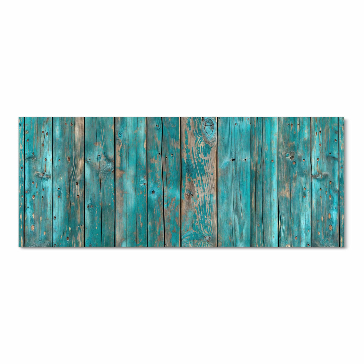 Wasserabweisender Küchenteppich mit Motiv Vintage Holz Bretter in Frontansicht