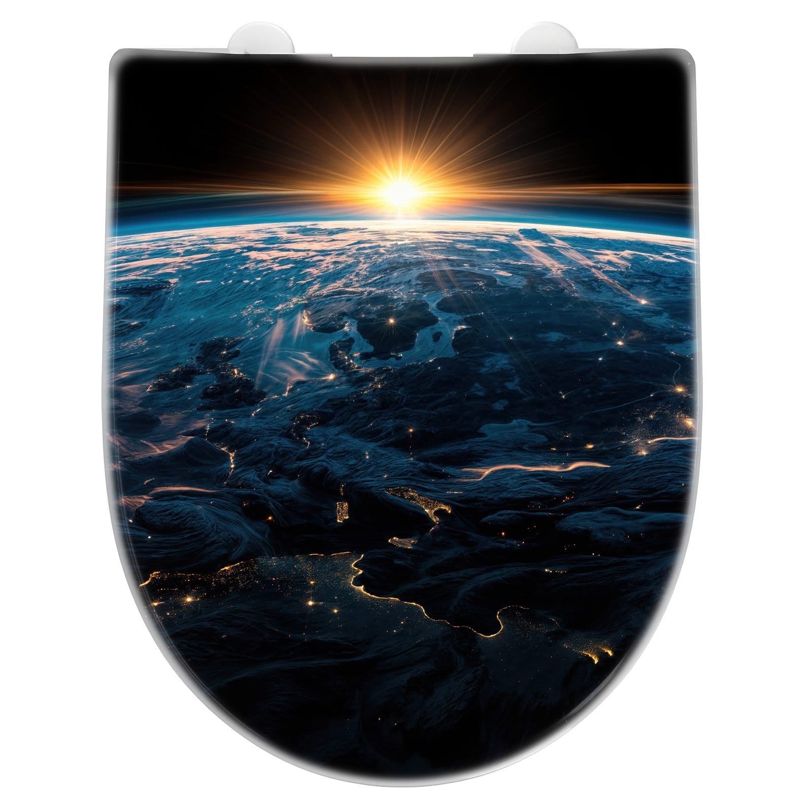 WC-Sitz mit Absenkautomatik Erde des Sonnenaufgang