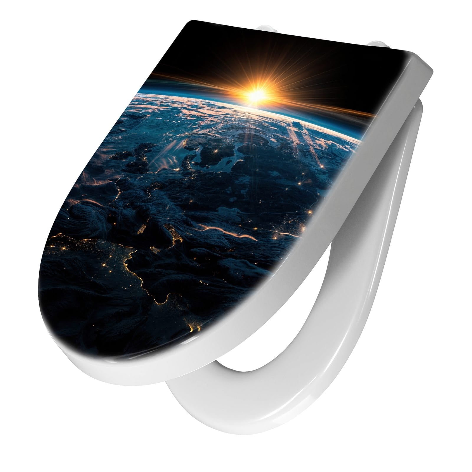 WC-Sitz mit Absenkautomatik Erde des Sonnenaufgang
