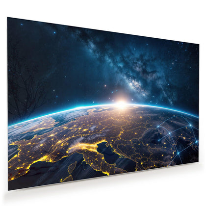 Wandbild mit dem Motiv Vernetzte Erde