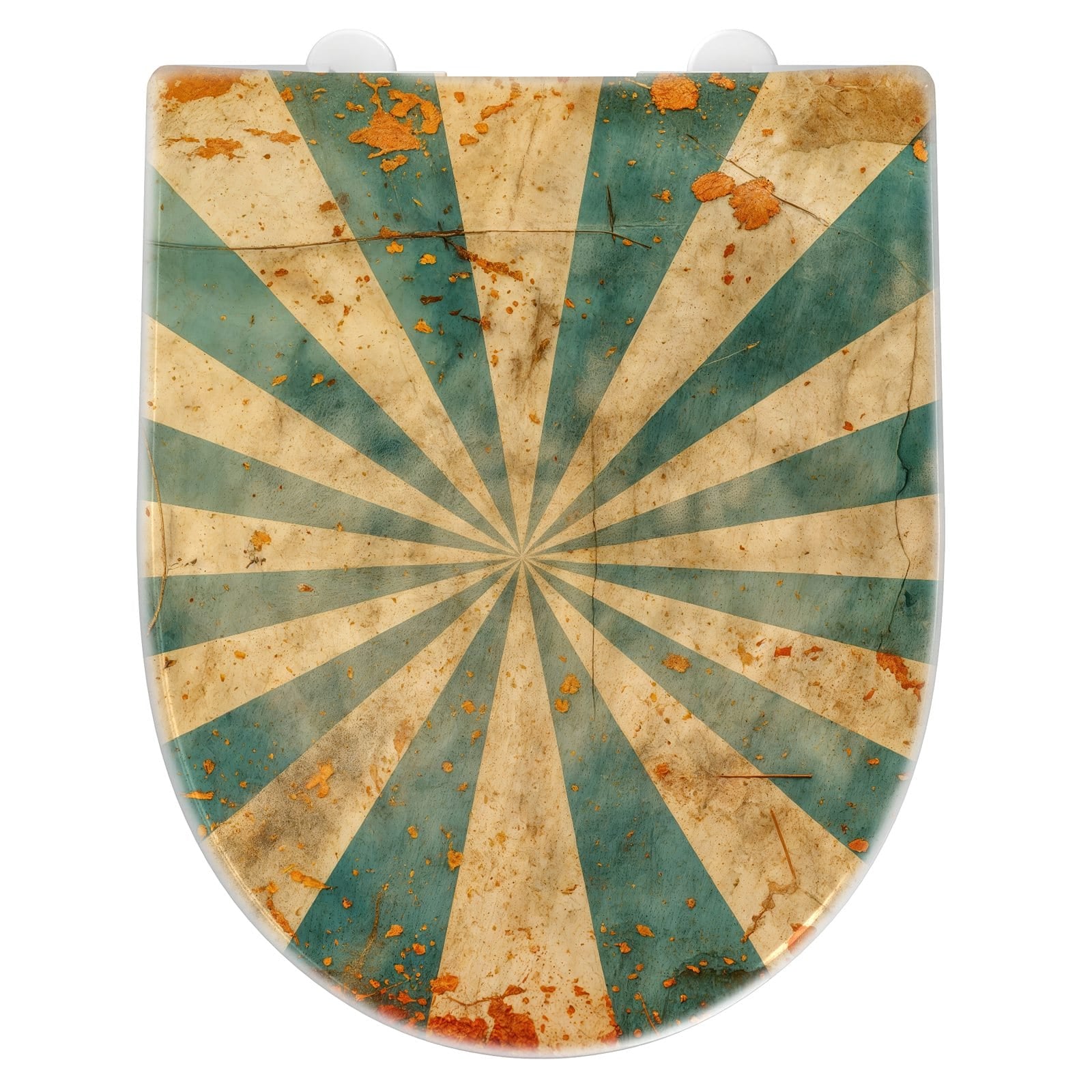WC-Sitz mit Absenkautomatik Retro Sonnenstrahlen