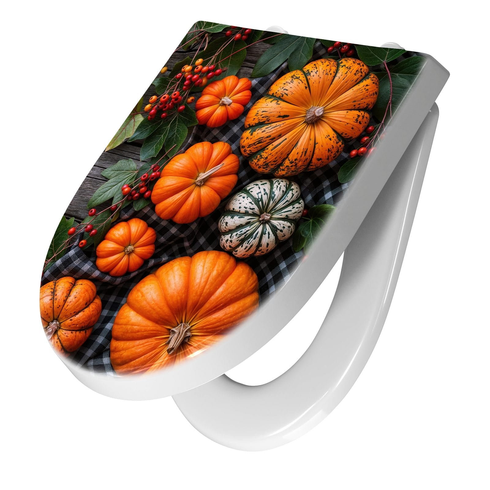 WC-Sitz mit Absenkautomatik Herbstlicher Kürbis