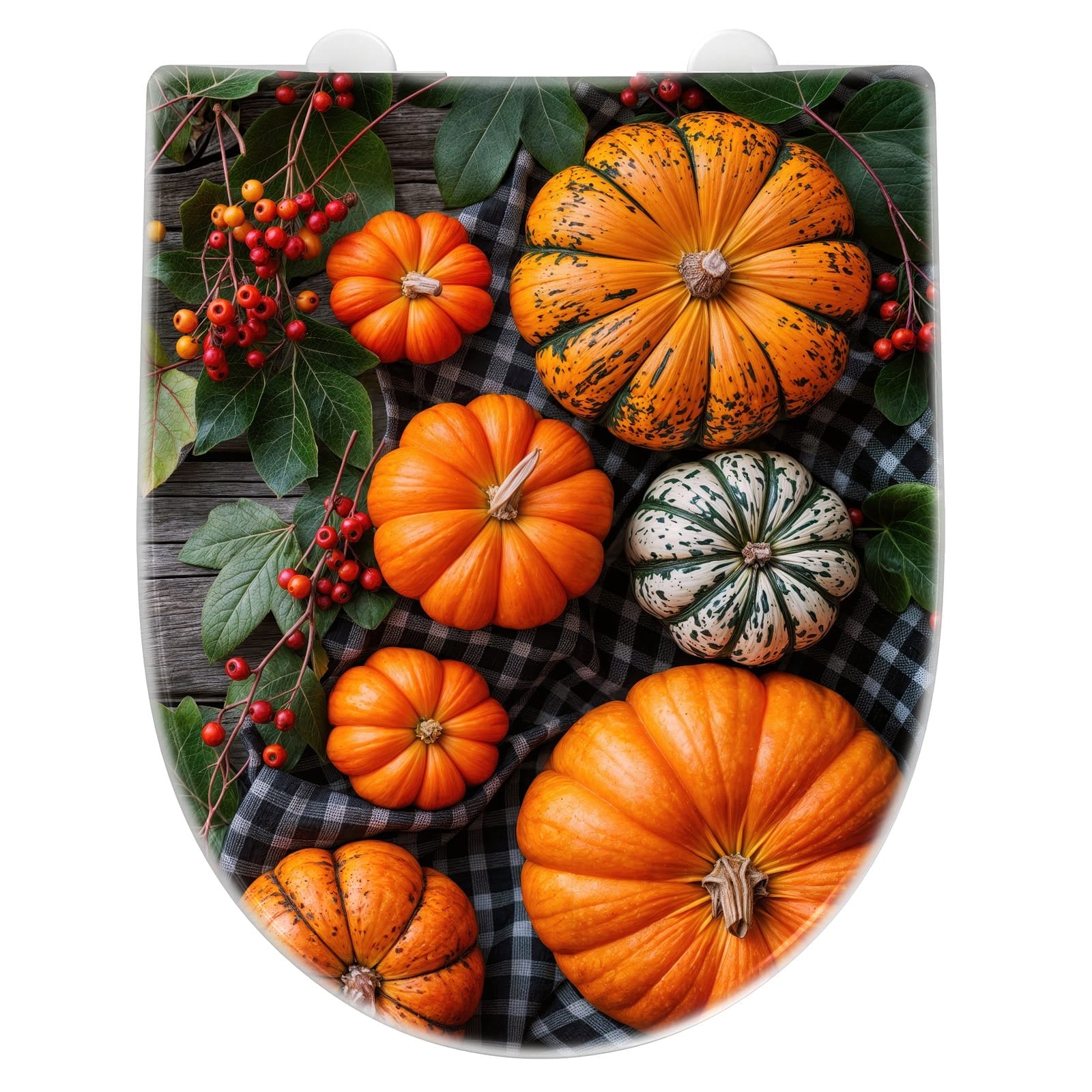 WC-Sitz mit Absenkautomatik Herbstlicher Kürbis