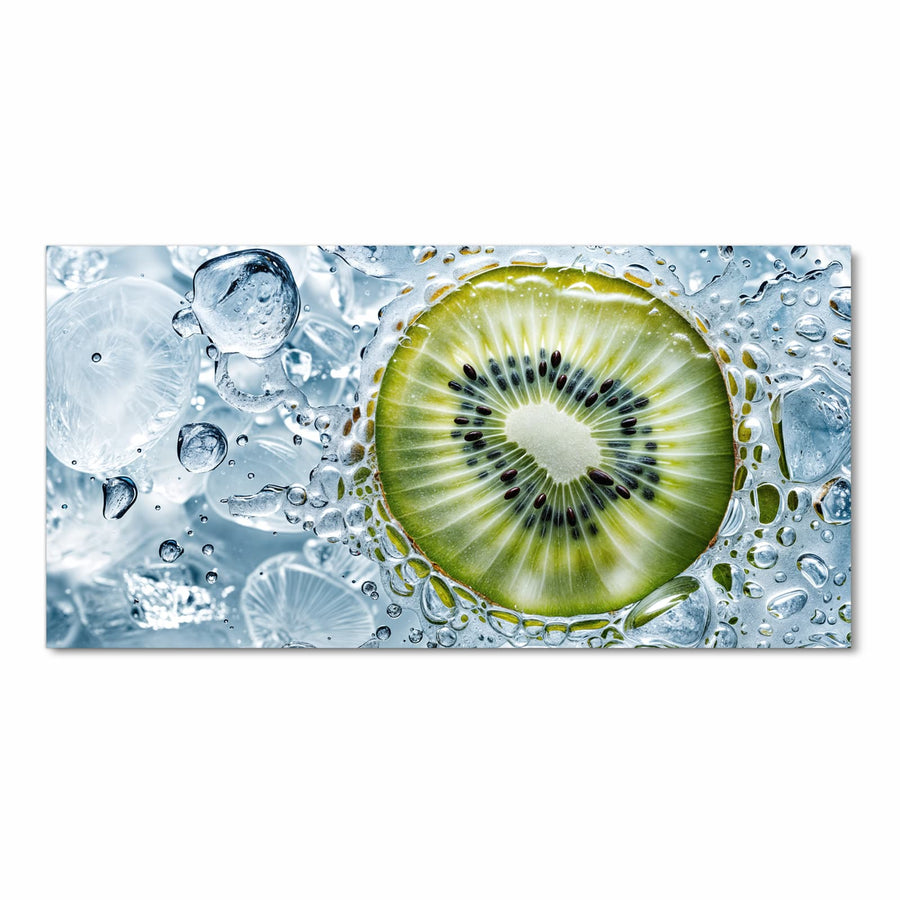 Maße Küchenläufer - Kiwi in Wasserblasen