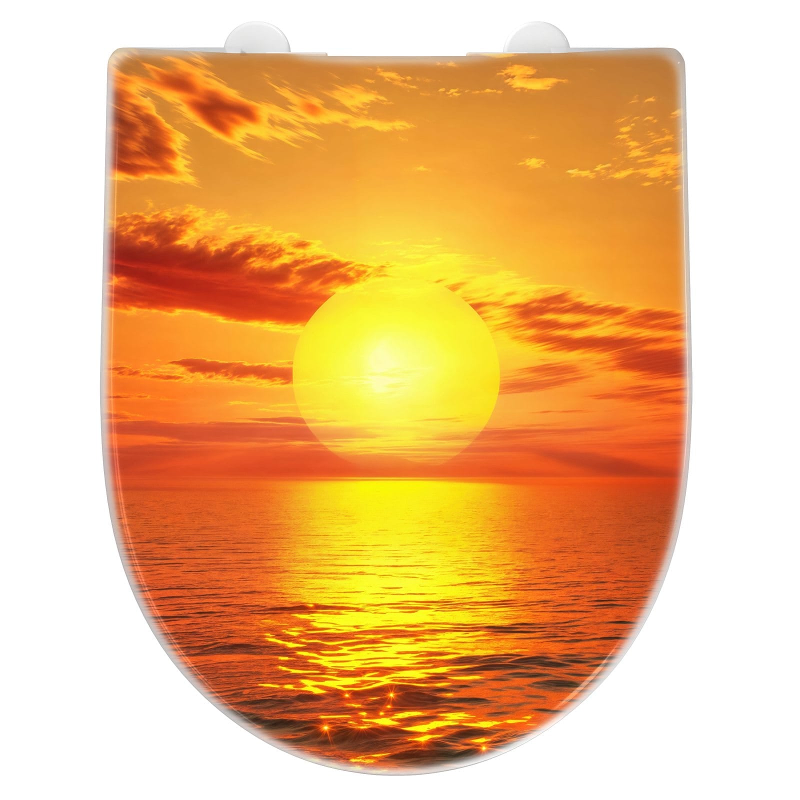WC-Sitz mit Absenkautomatik Meer von Sonnenuntergang