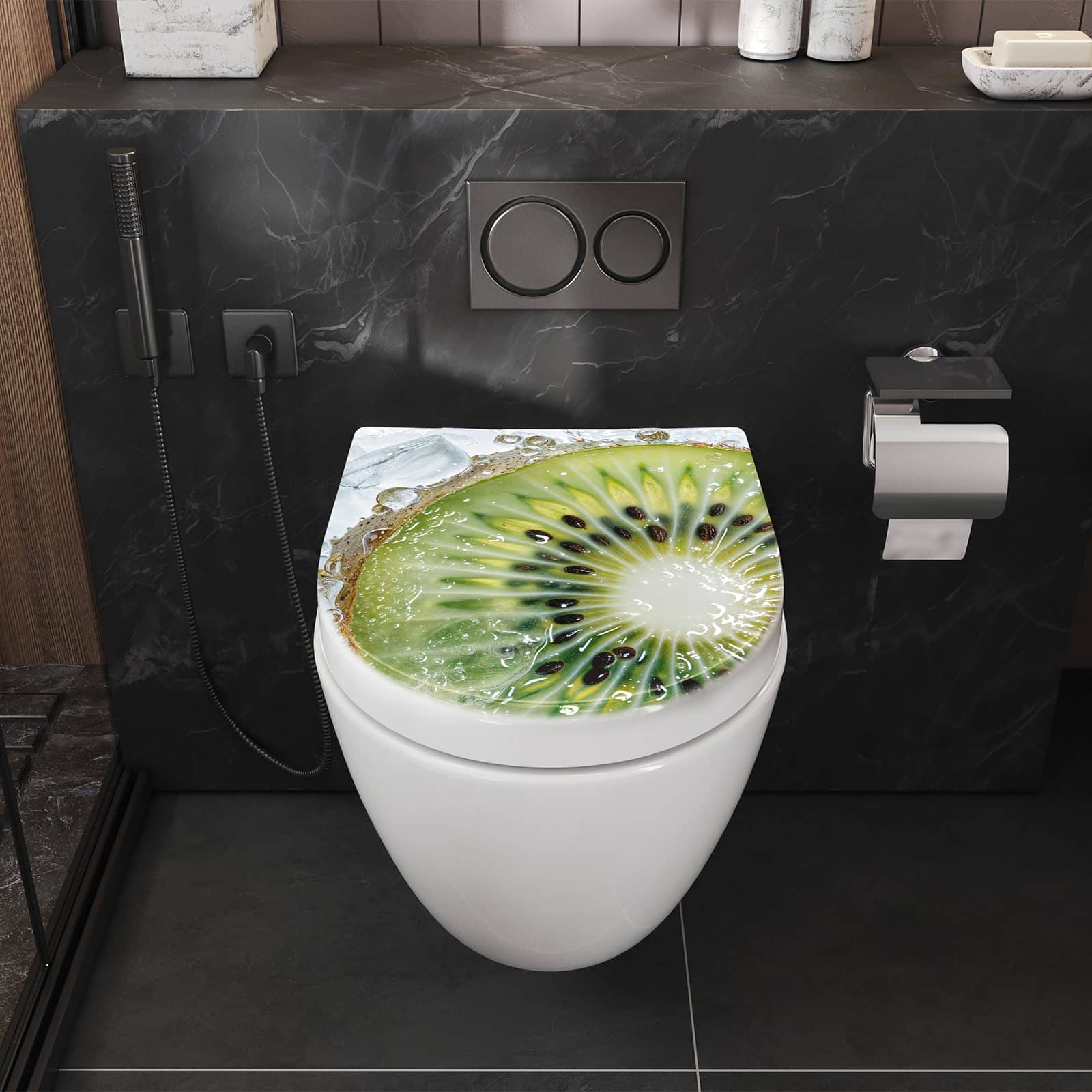 WC-Sitz mit Absenkautomatik Kiwi im Eis
