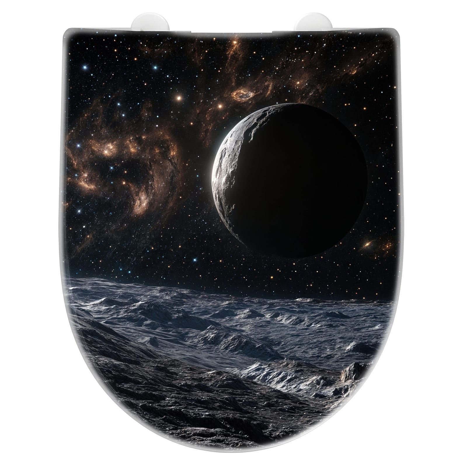 WC-Sitz mit Absenkautomatik Weltraumlandschaft