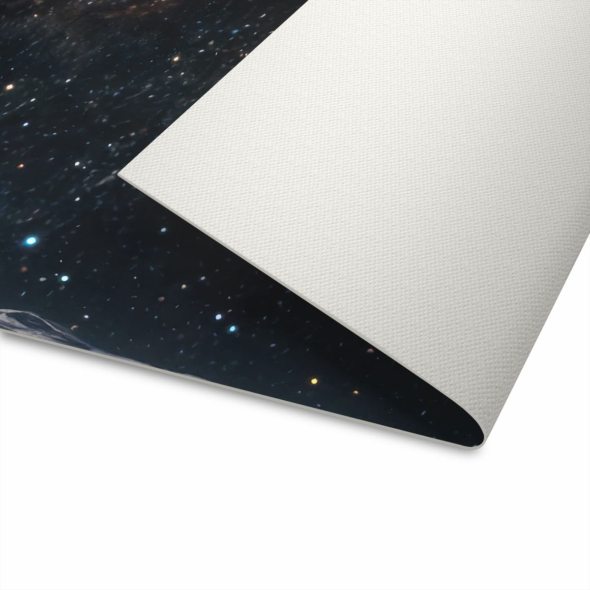 Feuchtigkeitsresistenter Teppichläufer mit Motiv Weltraumlandschaft für die Küche