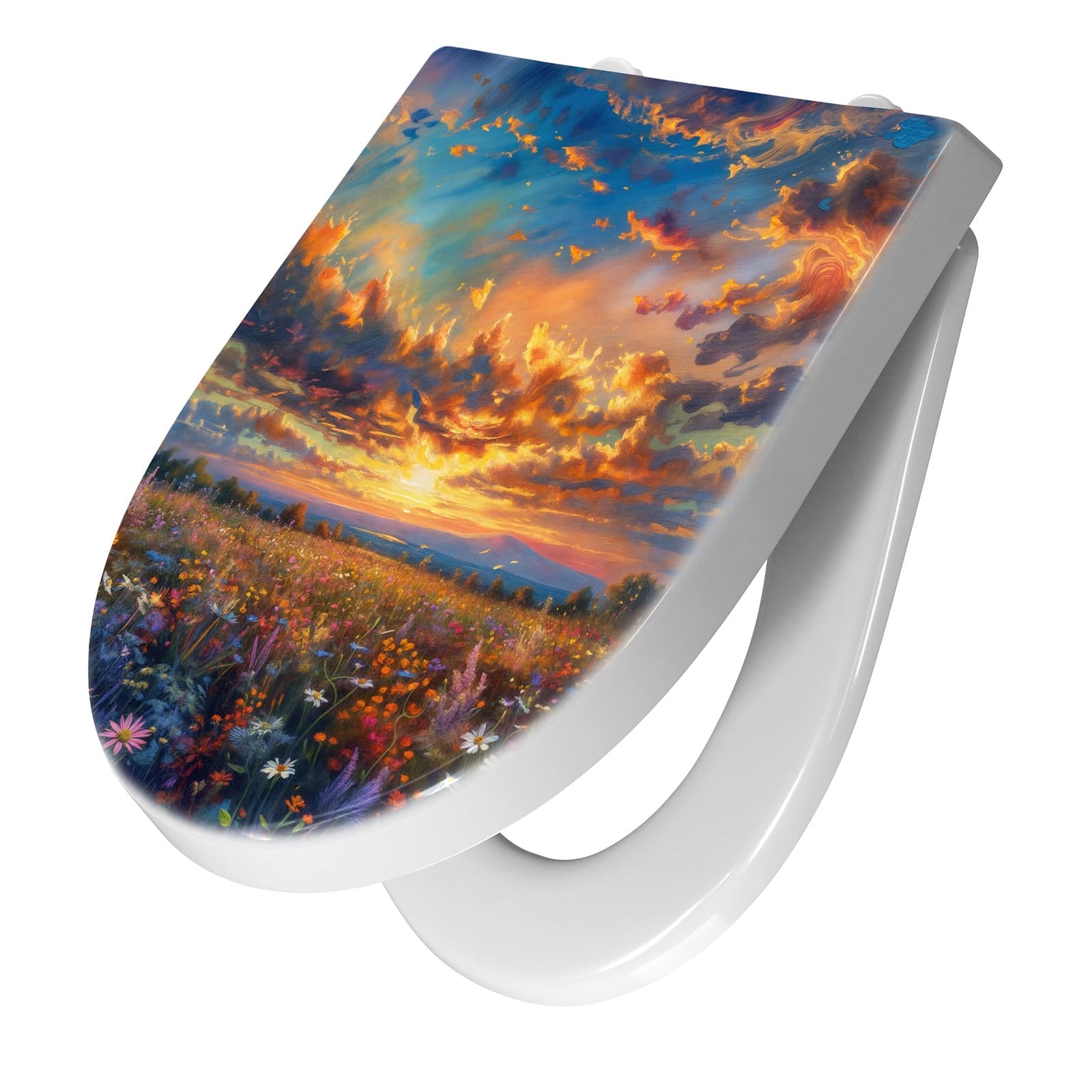 WC-Sitz mit Absenkautomatik Sonnenuntergang von Blumenwiese