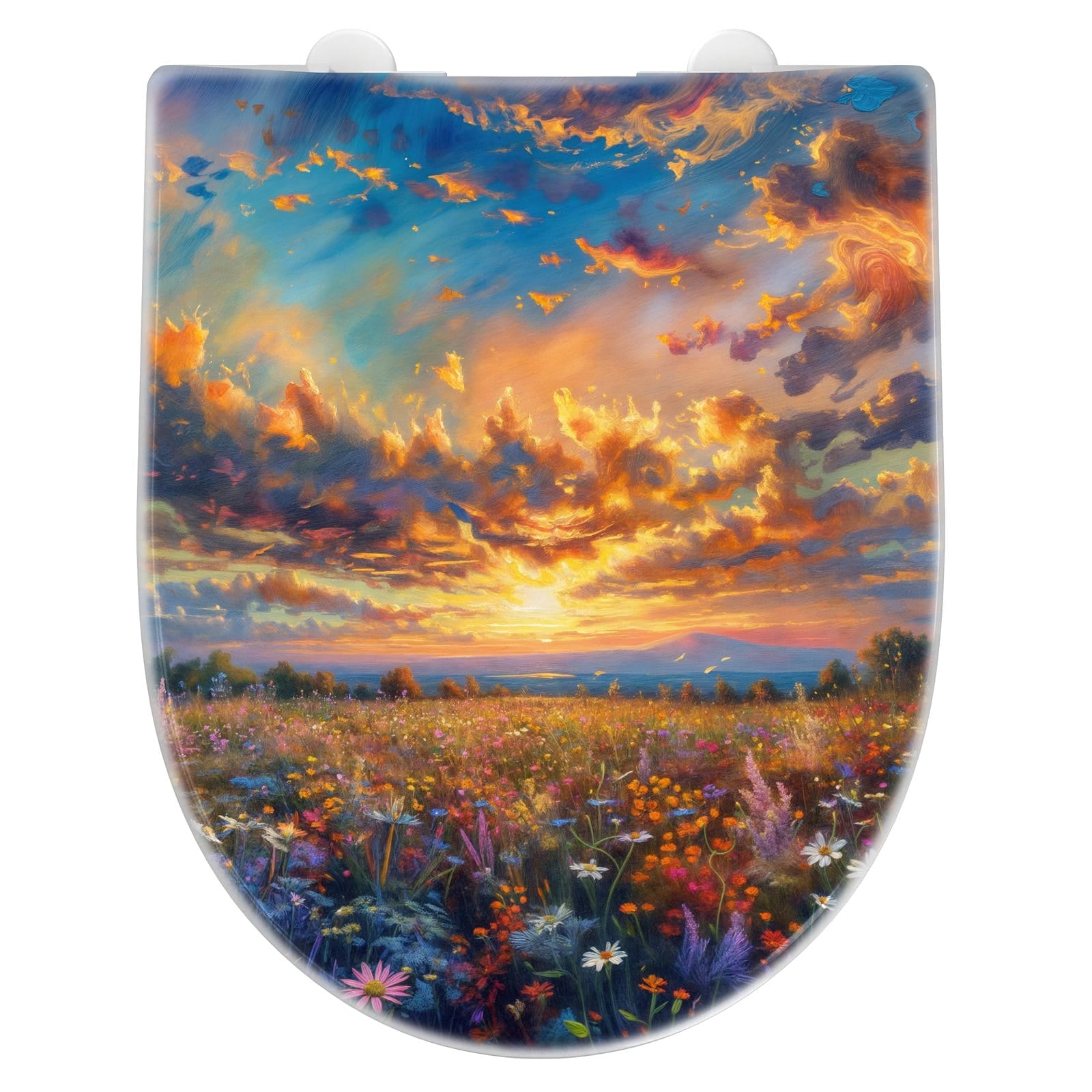 WC-Sitz mit Absenkautomatik Sonnenuntergang von Blumenwiese