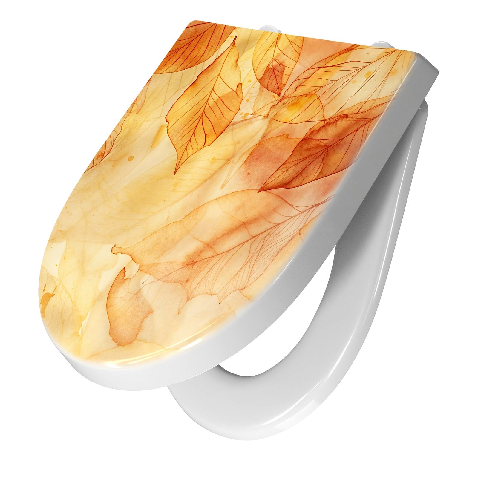 WC-Sitz mit Absenkautomatik Herbstblätter