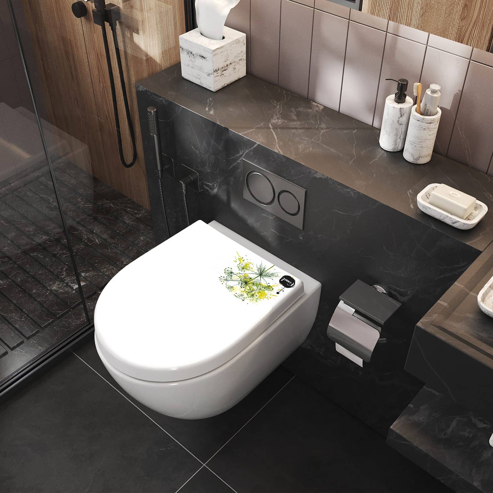 WC-Sitz mit Absenkautomatik Fennel Kunstwerk