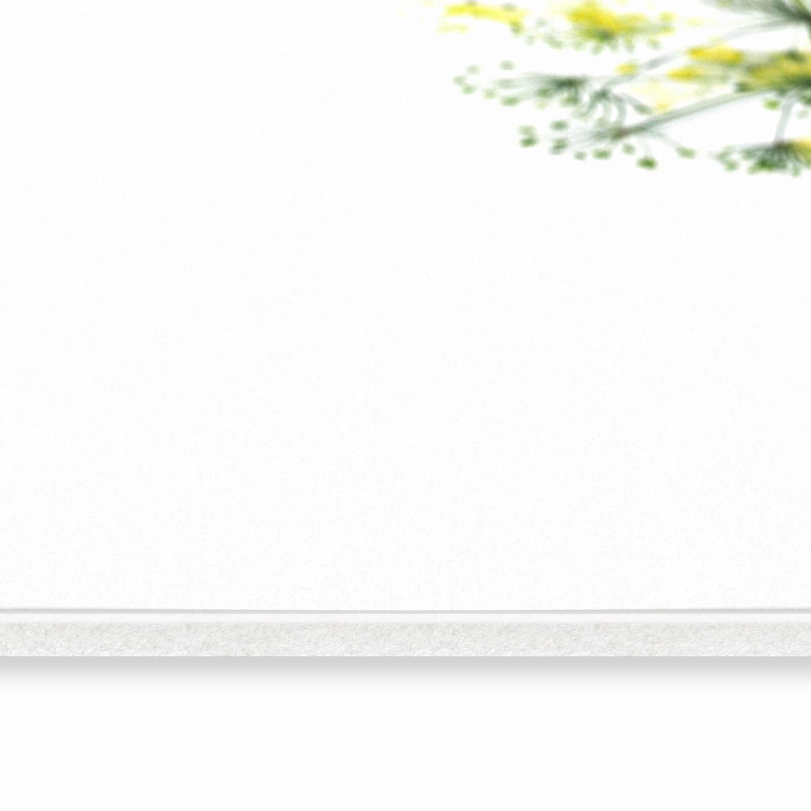 Rutschfester Küchenteppich mit Motiv Fennel Kunstwerk in seitlicher Ansicht für Komfort